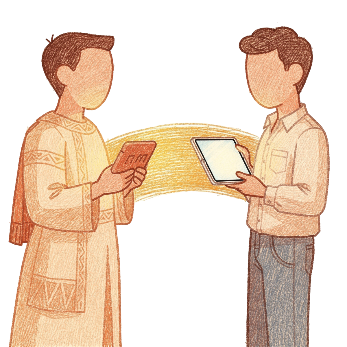 Ancient scribe meets modern learner