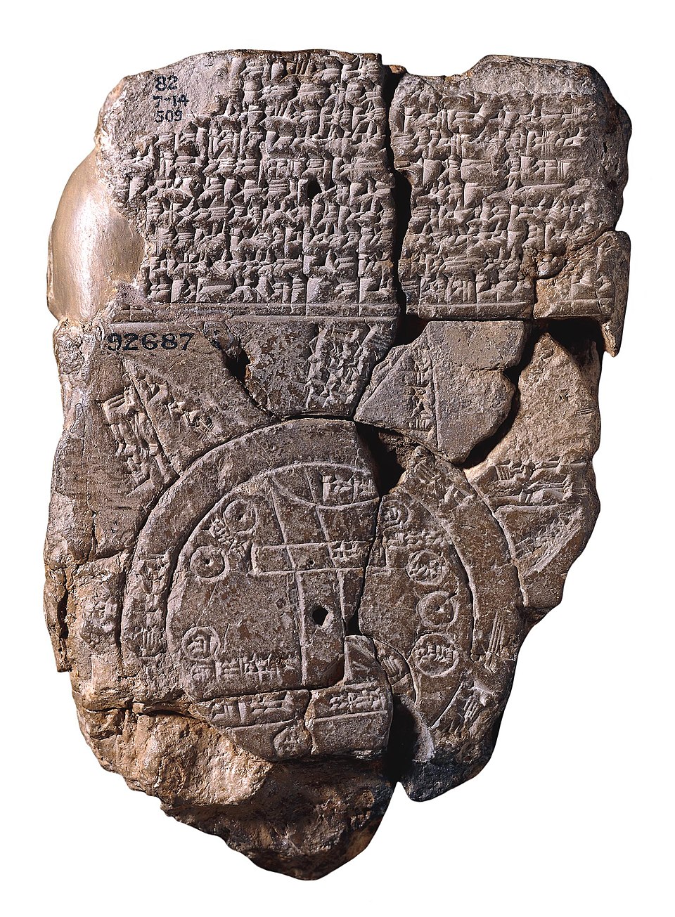 The Babylonian Map of the World (Imago Mundi), British Museum BM 92687